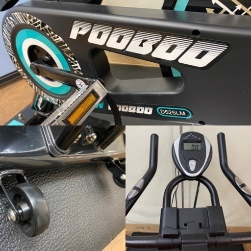I570 ? ジモティー限定価格！ 美品♪ pooboo スピンバイク フィットネスバイク ⭐ クリーニング済