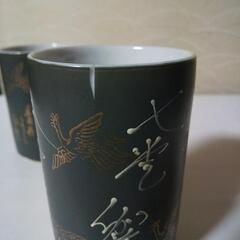 即決価格500円←【価格応談】昭和 レトロ アンティーク 茶器  夫婦 鳳凰の画像