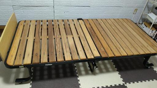 【取引中】収納式桐すのこベッド(シングル)