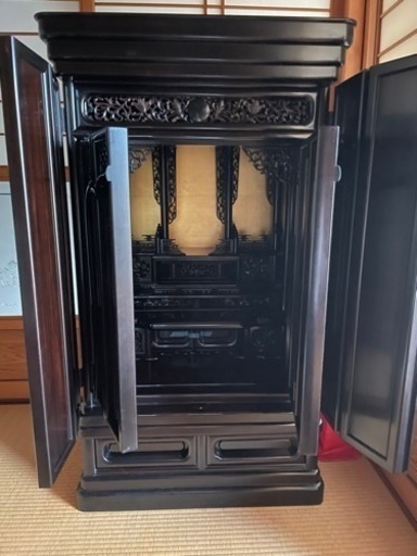 未使用　伝統工芸仏壇(唐木仏壇)黒檀唐木仏壇は、各宗派ほとんどOK