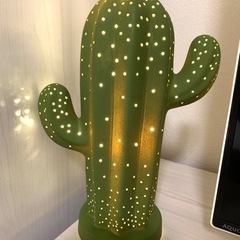 【お譲りします】ニトリ　テーブルランプ　サボテン　間接照明