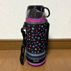 【新品未使用!!】ピーコック 星柄水筒 ブラック 1000mlの画像