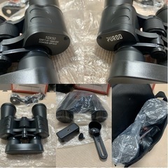 新品 双眼鏡 高倍率 双眼望遠鏡 10X50 倍率調整可能 高精細 ライブ用 スポーツ観戦 運動会 アウトドア 野鳥観察用 の画像