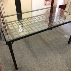 【無料】【引取日限定】ガラスダイニングテーブルと椅子4脚セットの画像