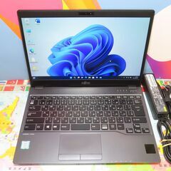 JC0465 富士通 ノートパソコン LIFEBOOK 13.3型 Windows11 良品 office
