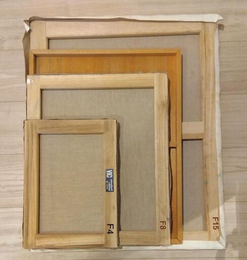 （お取引中…）絵画キャンバス木枠25号〜4号・パネル(一枚300〜1300円)