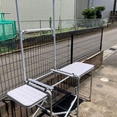 キャンプ BBQ ALPINE キッチンテーブル