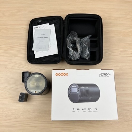 Godox Pocket Flash AD100 Pro 予備バッテリー付き ①