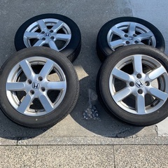 N-ONEにて。ホイールナット付きセット タイヤおまけ　155/...