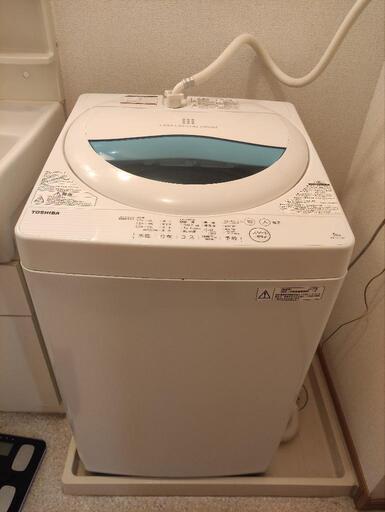 東芝　洗濯機5.0kg　2017年製