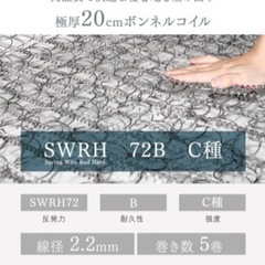 無料！23日まで！　セミダブルベッドの画像