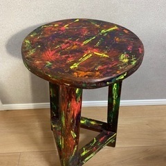スツール　ペイント　椅子　作業台の画像