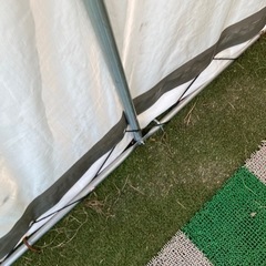 大型車庫倉庫 間口3.05m奥行5.5m高さ2.54m 組立撤去簡単 前後幕ファスナー付きUV加工パイプ車庫　取りに来る方希望！の画像