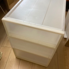 無印良品 PP収納ケース 引出式　3点セット　衣装ケース