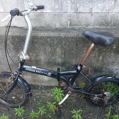 【お話し中】折り畳み自転車　16インチ　後輪パンク