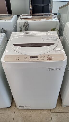 店長値引き★ジモティ割あり★ SHARP 洗濯機 6.0kg 20年製 動作確認／クリーニング済み TJ1146