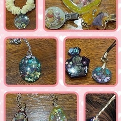 【11月はクリスマス小物特集】【月曜開催】横浜日吉ハンドメイド教室★レジンや木駒を使ったアクセサリー作りの画像