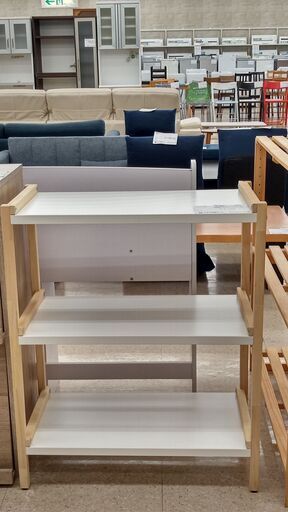 ★ジモティ割あり★ IKEA 棚 白 H85.3×D69.4×W34.5 クリーニング済み TJ1150