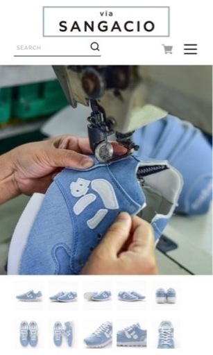 にゃ〜ずDENIM SKY BLUE 27.0cm