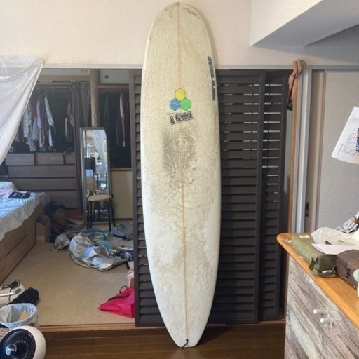 中古サーフボード　訳あり　アルメリック　7.4ミッドレングス