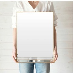 ミラー　ゴールドミラー　鏡　の画像