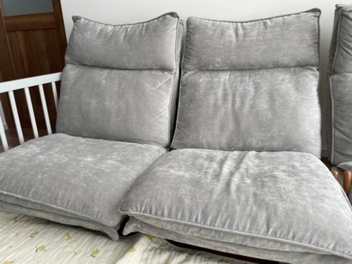 【受け渡し決定】ローソファ　ハイネックソファ