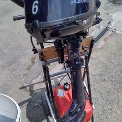 ジョイクラフトゴムボート６馬力エンジン付きの画像