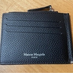 メゾンマルジェラ　財布　マネークリップ　小物　黒　ブラック　レザー　新品未使用の画像