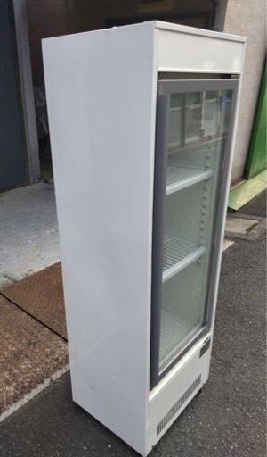 【動確済み】サンデン 業務用 縦型 冷蔵ショーケース MUS-W70XD 138L W500×D400×H1470 厨房機材 厨房機器 業務用冷蔵庫 ホワイト 大阪発