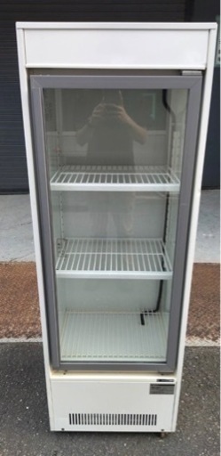 【動確済み】サンデン 業務用 縦型 冷蔵ショーケース MUS-W70XD 138L W500×D400×H1470 厨房機材 厨房機器 業務用冷蔵庫 ホワイト 大阪発
