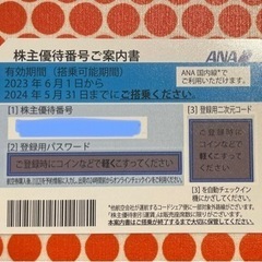 ANA 株主優待番号　ご案内書