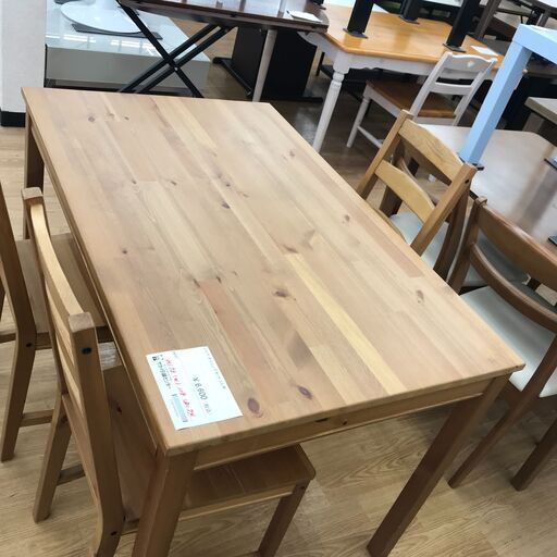 ★ジモティ割あり★ IKEA ダイニングセット ブラウン H73×W118×D74 クリーニング済み KJ2120