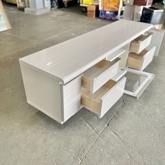 🌟激安‼️ [幅175cm] 光沢のある木目模様が美しいローボード(ポスティア 175) ニトリ🌟