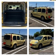 宮城県仙台市！ルノー カングー イエロー H24年式 車検令和7年6月29日までの画像
