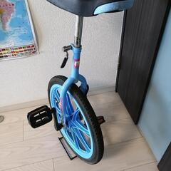 美品!最終値下げ一輪車moderno 18インチブルースタンド付き