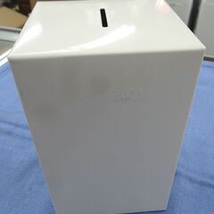貯金箱 高さ18㎝ 幅11㎝ 奥行11㎝ キャビネット型貯金箱 ホワイト 西岡店の画像