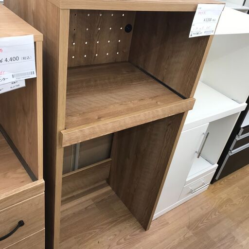 ★ジモティ割あり★  キッチン収納 ブラウン H129×W61×D45 クリーニング済み KJ2127