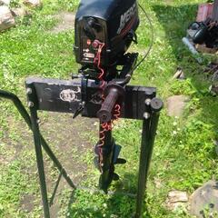 青物シーズン到来‼️ヤマハFRPボート(二分割)補強済み🚣‼️マーキュリー(改)２馬力船外機の画像