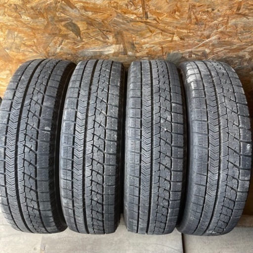 MID EURO-S アルミホイール付　極上タイヤ　BRIDGESTONE VRX 155/65R14 スタッドレス　タイヤ　2018