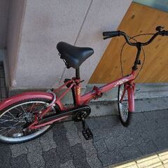 MIMOLETTE[ミモレット]20吋 折り畳み自転車 シングル/ボルドーレッド