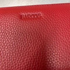 さらに値下げ！未使用！　赤　レッド　BARCOS 長財布　バルコスの画像