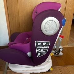LOTTAS 回転式チャイルドシート　ジュニアシート　パープルの画像