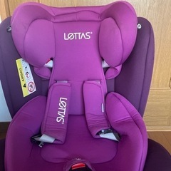 LOTTAS 回転式チャイルドシート　ジュニアシート　パープルの画像