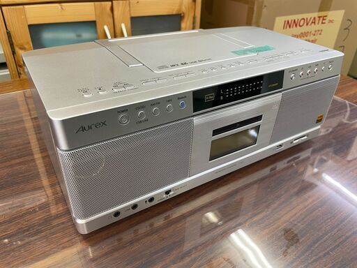 商談中【東芝】Aurex ラジオカセットレコーダー 高年式 2022年 TY-AK2 TOSHIBA ハイレゾ対応 SD USB CD Bluetooth 音響 音楽 福島 郡山市 a