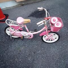 こども用自転車あげます　１６インチ　キティちゃんの画像