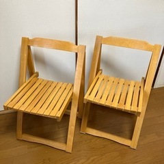 【お取引中】折りたたみ椅子2脚の画像