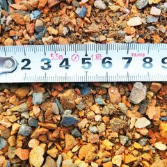 送料無料！瓦サンド(瓦砂)２５kg 砂利 ガーデニング 菜園 畑 駐車場「越前赤瓦」「銀鼠（ぎんねず）」ミックスの画像