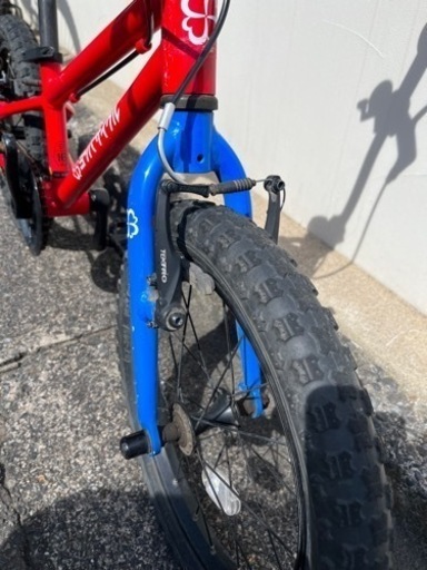 ヨツバサイクル 16インチ ヒーローレッド 子供自転車