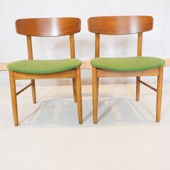 人気のkarimoku60(カリモク60) Tチェア/グリーン2脚セットです。柔らかなフォルムのレトロで愛らしいデザインは北欧スタイルにもオススメのダイニングチェアです♪DF210