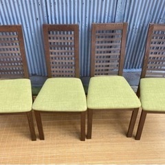 訳あり　ダイニングテーブルセット　グリーンの画像